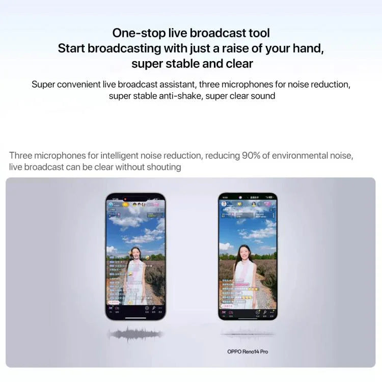 Điện thoại OPPO Reno14 Pro AI, 16GB+1TB, Cảm biến vân tay trên màn hình, Màn hình 6.83 inch ColorOS 15.0 Dimensity 8450 Octa Core, NFC, OTG, Mạng: 5G, 16GB+1TB