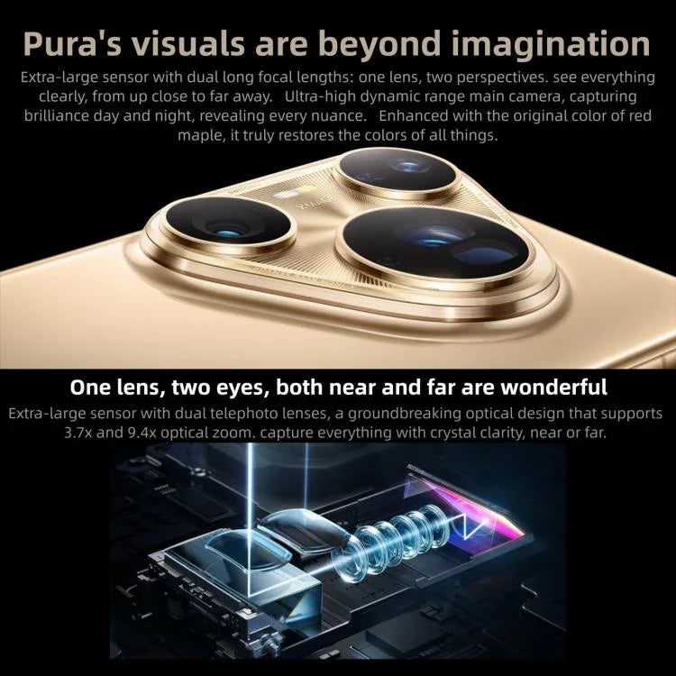 HUAWEI Pura 80 Ultra, 16GB+512GB, Nhận diện vân tay bên cạnh, 6.8 inch HarmonyOS 5.1, NFC, OTG, Không hỗ trợ Google Play, 16GB+512GB