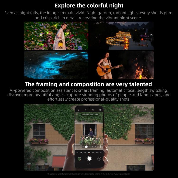 HUAWEI Pura 80 Ultra, 16GB+512GB, Nhận diện vân tay bên cạnh, 6.8 inch HarmonyOS 5.1, NFC, OTG, Không hỗ trợ Google Play, 16GB+512GB