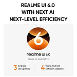 Realme 15T, 8GB+128GB, Nhận diện vân tay trên màn hình, 6.57 inch Realme UI 6.0 Android 15 MediaTek Dimensity 6400 Max Octa Core, NFC, Mạng: 5G, 8GB+128GB