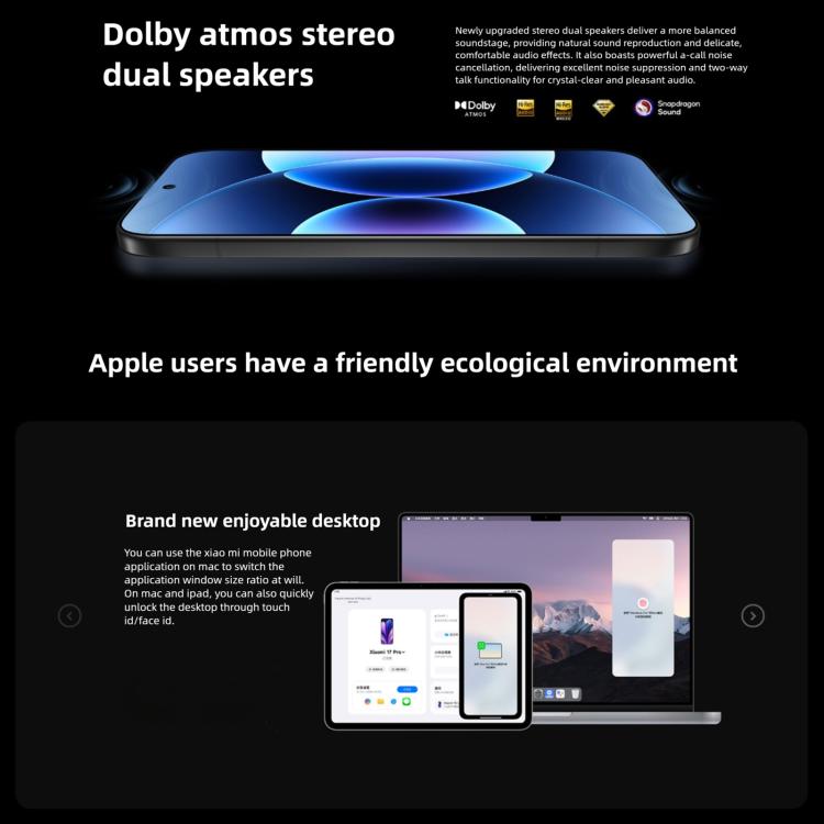 Xiaomi 17 Pro, 12GB+256GB, Cảm biến vân tay siêu âm 3D, Màn hình 6.3 inch Xiaomi HyperOS 3 Snapdragon 8 Elite Gen 5 Octa Core, NFC, Mạng: 5G, 12GB+256GB
