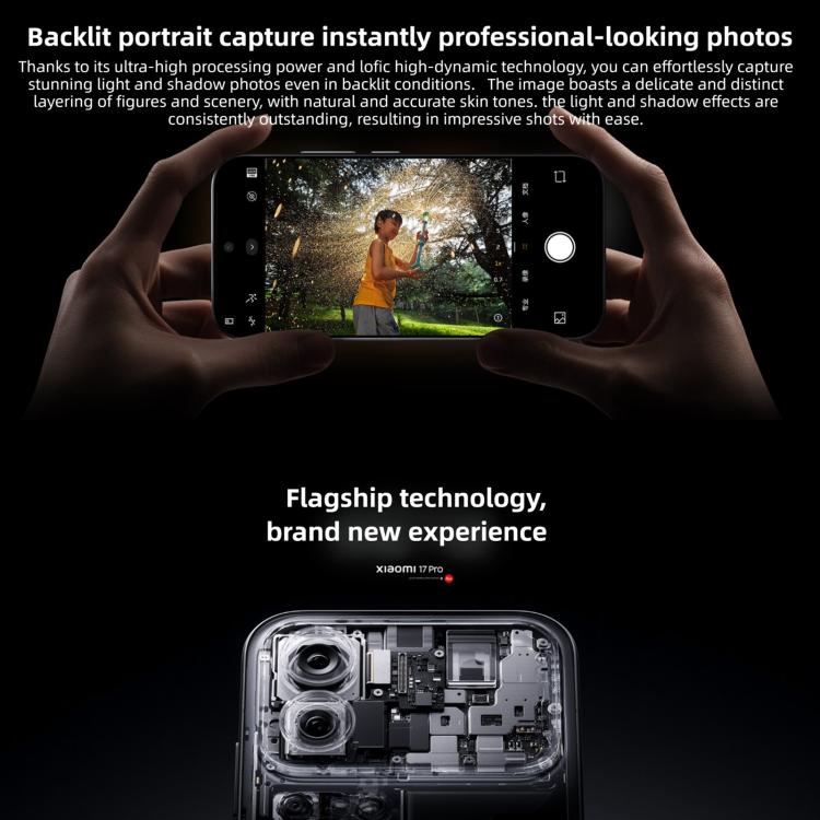 Xiaomi 17 Pro, 16GB+1TB, Cảm biến vân tay siêu âm 3D, Màn hình 6.3 inch Xiaomi HyperOS 3 Snapdragon 8 Elite Gen 5 Octa Core, NFC, Mạng: 5G, 16GB+1TB