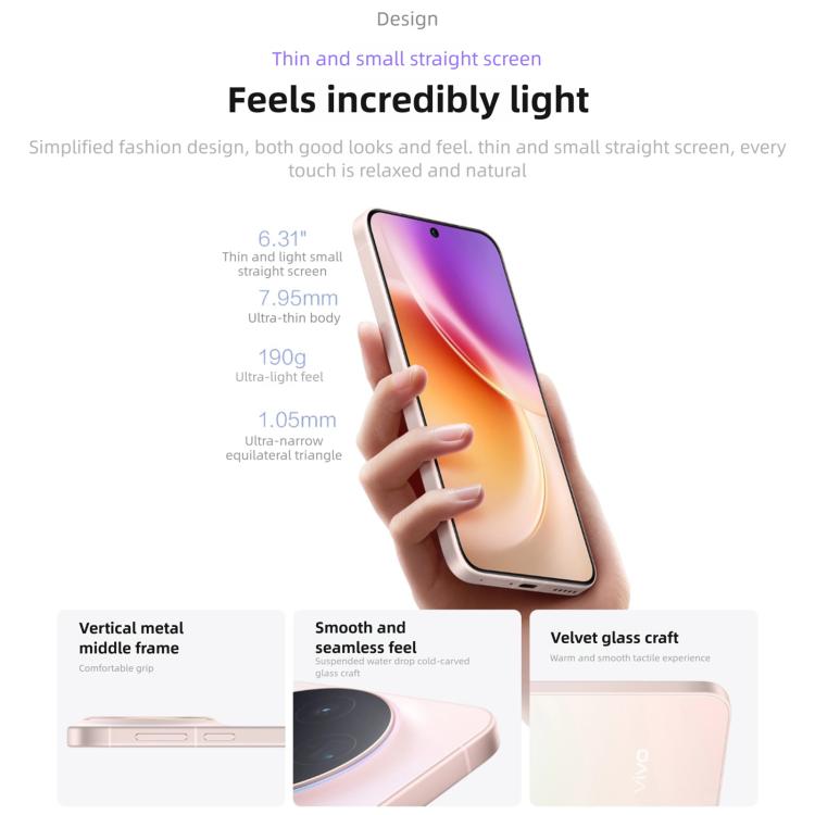 vivo X300, 16GB+1TB, Màn hình 6.31 inch OriginOS 6 Android 16 Dimensity 9500 Octa Core, OTG, NFC, Mạng: 5G, 16GB+1TB