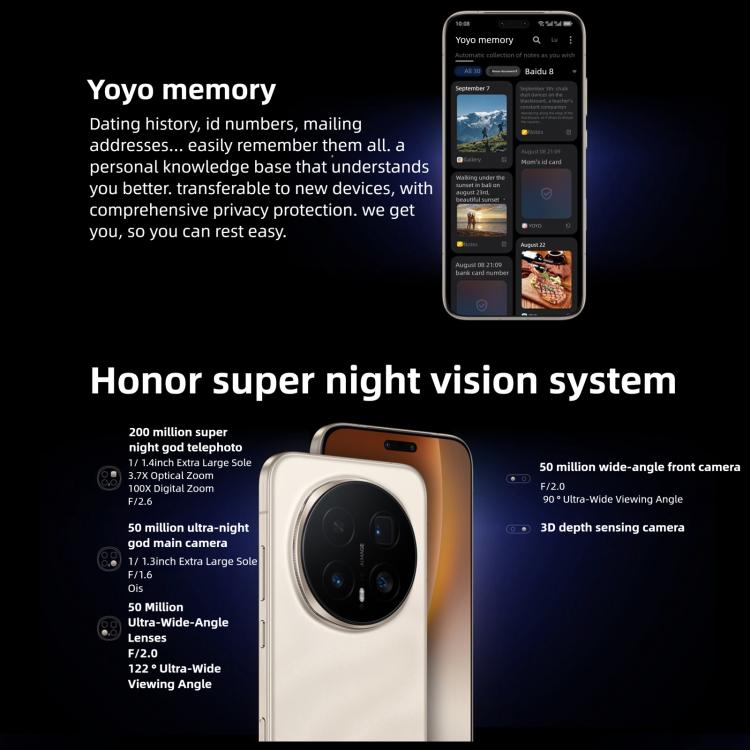 Honor Magic8 Pro, 12GB+256GB, Cảm biến vân tay trên màn hình, 6.71 inch MagicOS 10.0 / Android 16 Snapdragon 8 Elite Gen 5 Octa Core, Mạng: 5G, NFC, OTG, 12GB+256GB