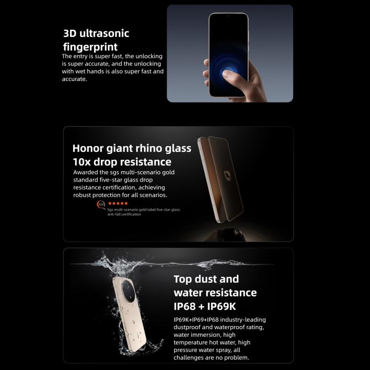 Honor Magic8 Pro, 16GB+1TB, Cảm biến vân tay trên màn hình, 6.71 inch MagicOS 10.0 / Android 16 Snapdragon 8 Elite Gen 5 Octa Core, Mạng: 5G, NFC, OTG, 16GB+1TB