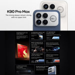 Xiaomi Redmi K90 Pro Max, 12GB+512GB, màn hình 6.9 inch Xiaomi HyperOS 3 Snapdragon 8 Elite Gen 5 Octa Core, NFC, Mạng: 5G, 12GB+512GB