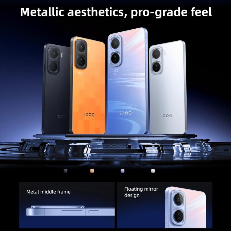vivo iQOO Neo11, 12GB+256GB, Nhận diện khuôn mặt / Vân tay trên màn hình, màn hình 6.82 inch Android 16 OriginOS 6 Snapdragon 8 Elite Octa Core, OTG, NFC, Mạng: 5G, iQOO Neo11, 12GB+256GB
