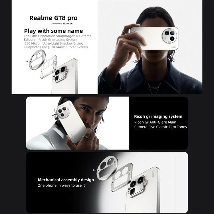 Realme GT8 Pro, 16GB+256GB, màn hình 6.79 inch Realme UI 7.0 Snapdragon 8 Elite Gen 5 Octa Core, NFC, Mạng: 5G, 16GB+256GB, Realme GT8 Pro, 16GB+256GB