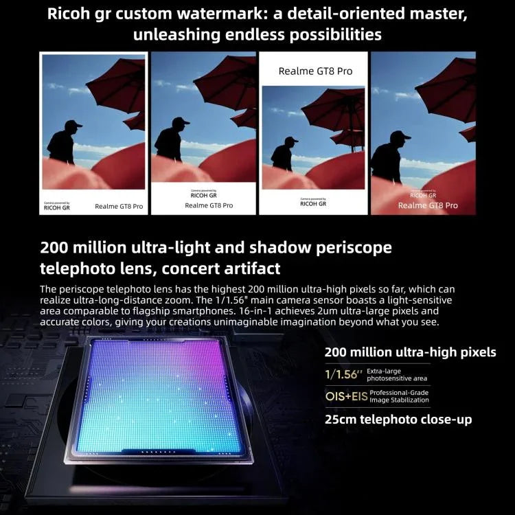 Realme GT8 Pro, 16GB+512GB, màn hình 6.79 inch Realme UI 7.0 Snapdragon 8 Elite Gen 5 Octa Core, NFC, Mạng: 5G, 16GB+512GB, Realme GT8 Pro, 16GB+512GB