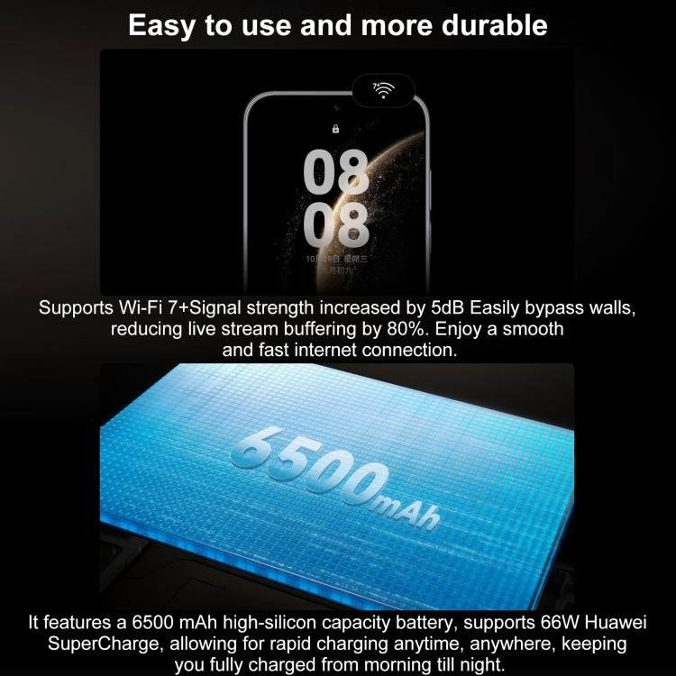 HUAWEI Mate 70 Air, 16GB+512GB, Nhận diện vân tay cạnh bên, màn hình 7 inch HarmonyOS 5.1 Kirin 9020B, NFC, OTG, Không hỗ trợ Google Play, 16GB+512GB