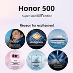 Honor 500, 12GB+256GB, cảm biến vân tay trên màn hình, màn hình 6.55 inch MagicOS 10.0 / Android 16 Snapdragon 8s Gen 4 Octa Core, Mạng: 5G, NFC, OTG, Honor 500, 12GB+256GB