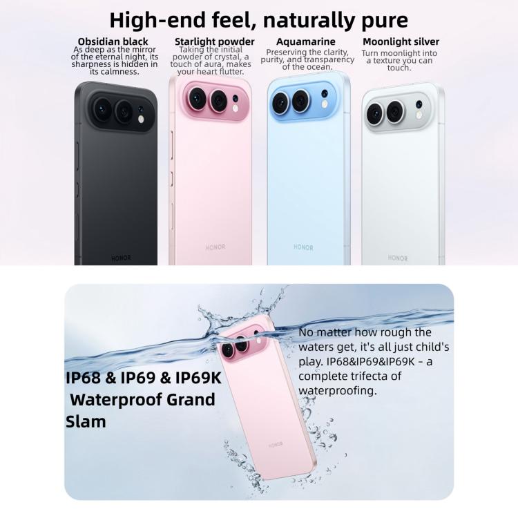 Honor 500, 12GB+512GB, cảm biến vân tay trên màn hình, màn hình 6.55 inch MagicOS 10.0 / Android 16 Snapdragon 8s Gen 4 Octa Core, Mạng: 5G, NFC, OTG, Honor 500, 12GB+512GB