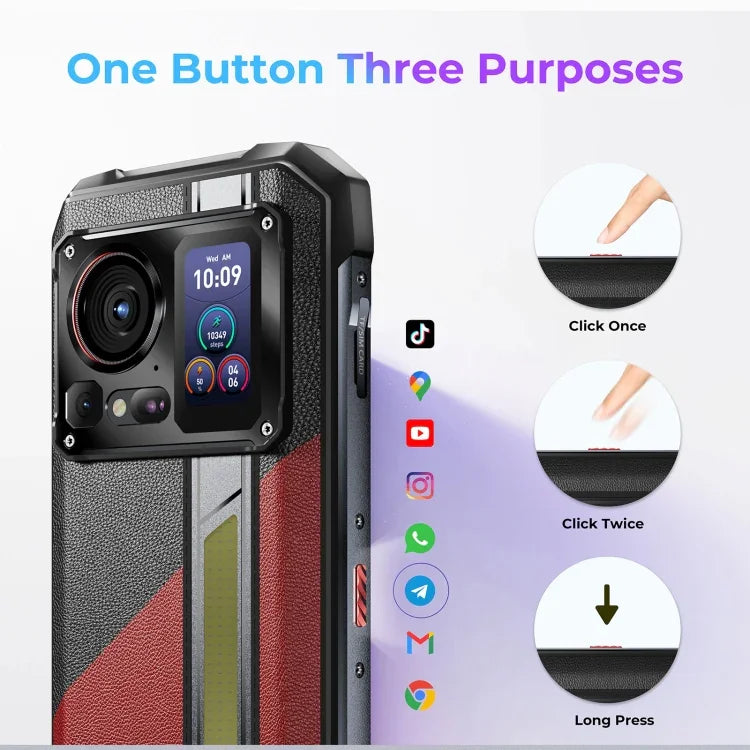 Điện thoại bền bỉ HOTWAV Hyper 7 Pro, 16GB+256GB, 10800mAh, 6.6 inch Android 14 MediaTek Dimensity 7050 5G, Mạng: 5G, OTG, NFC