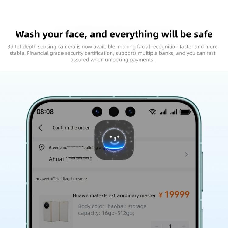 HUAWEI Mate 80, 16GB+512GB, Cảm biến vân tay bên cạnh, 6.75 inch HarmonyOS 6.0 Kirin 9020, NFC, OTG, Không hỗ trợ Google Play, 16GB+512GB