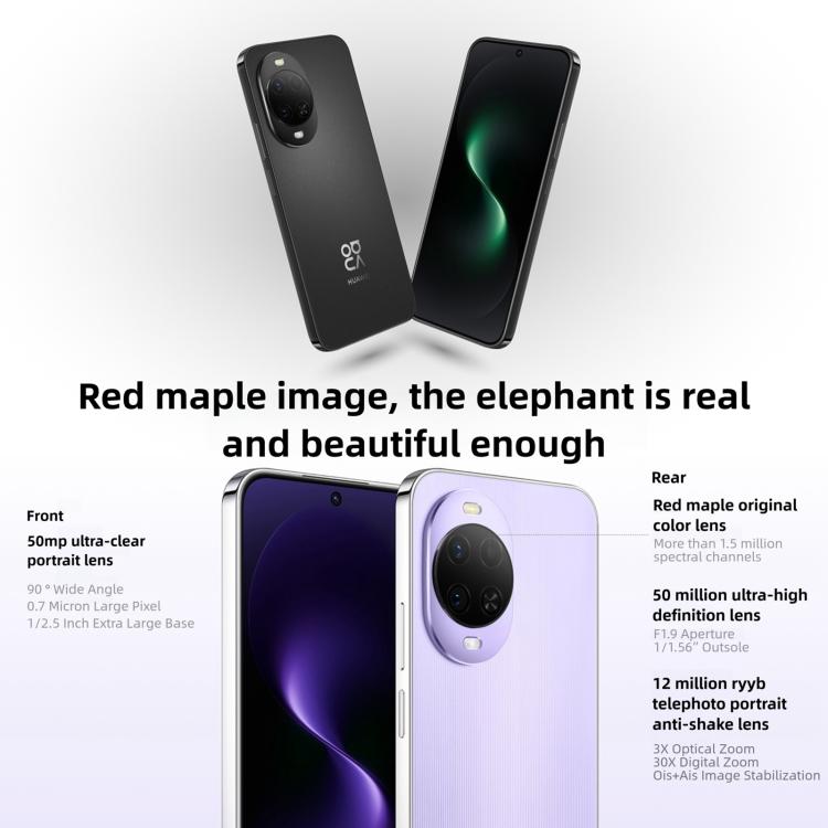 Huawei nova 15, 12GB+256GB, Cảm biến vân tay bên hông, 6.7 inch HarmonyOS 6.0 Kirin 8020 Octa Core, NFC, OTG, Không hỗ trợ Google Play, 12GB+256GB