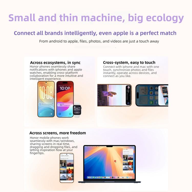 Honor Magic8 Pro Air, 12GB+256GB, Cảm biến vân tay trên màn hình, 6.31 inch MagicOS 10.0 / Android 16 Dimensity 9500 Octa Core, Mạng: 5G, NFC, OTG, 12GB+256GB