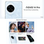 Huawei nova 14 Pro, 12GB+512GB, Cảm biến vân tay bên cạnh, Màn hình 6.78 inch HarmonyOS 5.0, NFC, OTG, Không hỗ trợ Google Play, 12GB+512GB, nova 14 Pro, 12GB+512GB
