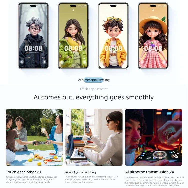 Huawei nova 14 Pro, 12GB+512GB, Cảm biến vân tay bên cạnh, Màn hình 6.78 inch HarmonyOS 5.0, NFC, OTG, Không hỗ trợ Google Play, 12GB+512GB, nova 14 Pro, 12GB+512GB