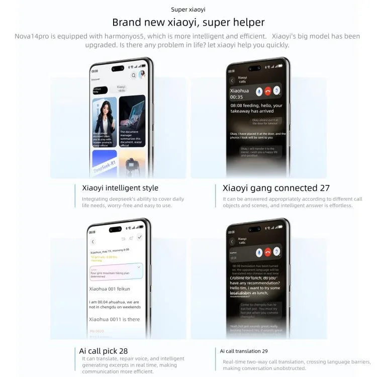 Huawei nova 14 Pro, 12GB+512GB, Cảm biến vân tay bên cạnh, Màn hình 6.78 inch HarmonyOS 5.0, NFC, OTG, Không hỗ trợ Google Play, 12GB+512GB, nova 14 Pro, 12GB+512GB