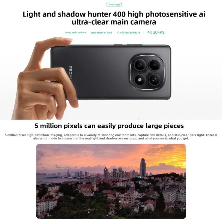 Xiaomi Redmi Note 15 5G, 8GB+128GB, 6.77 inch Xiaomi HyperOS 2 Snapdragon 6 Gen 3 Octa Core, Mạng: 5G, 8GB+128GB