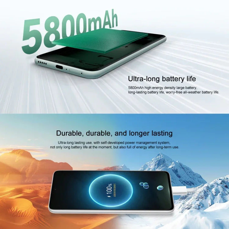 Honor X60, 12GB+512GB, cảm biến vân tay bên cạnh, màn hình 6.8 inch MagicOS 8.0 Dimensity 7025-Ultra Octa Core, Mạng: 5G, OTG, không hỗ trợ Google Play, 12GB+512GB