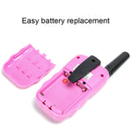 2 cái BaoFeng BF-T3 1W Bộ đàm cầm tay băng tần đơn cho trẻ em có chức năng giám sát, phích cắm EU, BF-T3 phích cắm EU