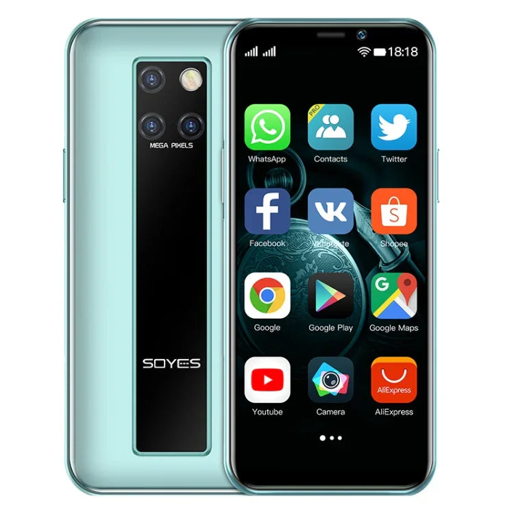 Nhận diện khuôn mặt, Android 9.0 MTK6739CW Quad Core lên đến 1.28GHz màn hình 3.46 inch, 2 SIM, Bluetooth, WiFi, GPS, mạng 4G, 3GB+64GB