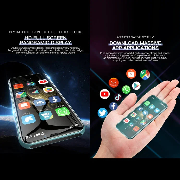Nhận diện khuôn mặt, Android 9.0 MTK6739CW Quad Core lên đến 1.28GHz màn hình 3.46 inch, 2 SIM, Bluetooth, WiFi, GPS, mạng 4G, 3GB+64GB