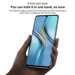 Điện thoại camera kép phía sau, nhận diện vân tay bên cạnh, pin 5000mAh, màn hình 7.09 inch Magic UI 5.0 (Android R) Dimensity 900 Octa Core lên đến 2.4GHz, mạng 5G, NFC, không hỗ trợ Google Play, X30 Max 5G 8GB+128GB
