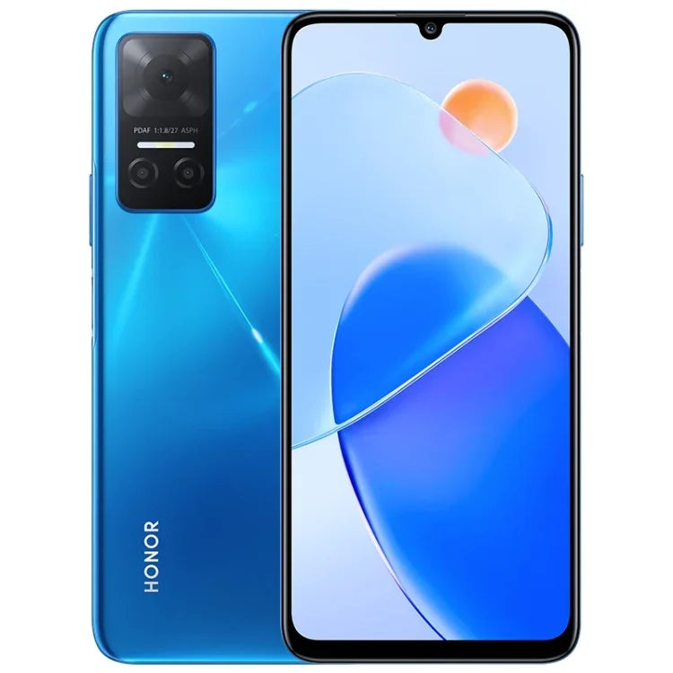 Điện thoại camera ba phía sau, nhận diện vân tay bên cạnh, pin 5000mAh, màn hình 6.74 inch Magic UI 5.0 (Android 11) MediaTek Dimensity 700 Octa Core lên đến 2.2GHz, mạng 5G, OTG, không hỗ trợ Google Play, 8GB+128GB