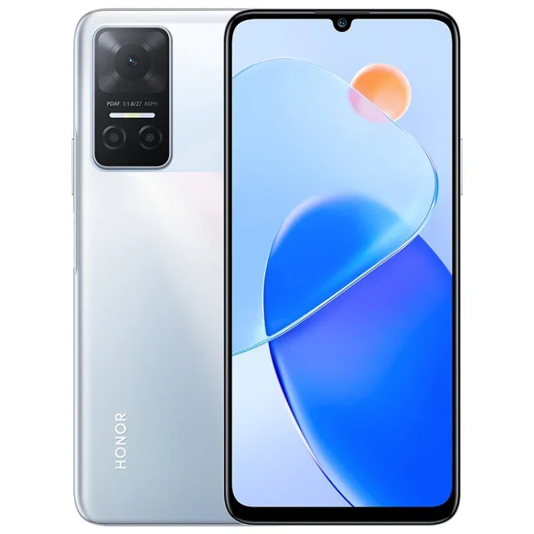 Điện thoại camera ba phía sau, nhận diện vân tay bên cạnh, pin 5000mAh, màn hình 6.74 inch Magic UI 5.0 (Android 11) MediaTek Dimensity 700 Octa Core lên đến 2.2GHz, mạng 5G, OTG, không hỗ trợ Google Play, 8GB+128GB