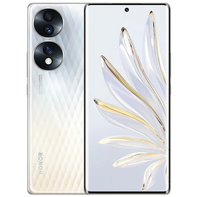 Ba camera sau, nhận diện vân tay trên màn hình, màn hình 6.67 inch Magic UI 6.1, Qualcomm Snapdragon 778G Plus Octa Core lên đến 2.5GHz, Mạng: 5G, OTG, NFC, Không hỗ trợ Google Play, Honor 70 5G 12GB+512GB