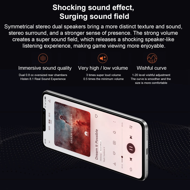 Hai camera sau, nhận diện vân tay cạnh bên, pin 7000mAh, màn hình 6,95 inch HarmonyOS 3.0 Qualcomm Snapdragon 680 tám nhân 2,4GHz, Mạng: 4G, OTG, NFC, không hỗ trợ Google Play, 256GB Bạc, 256GB Đen, 256GB Xanh lá