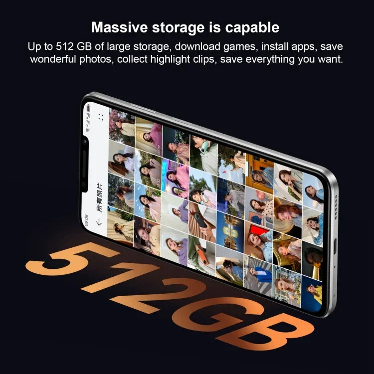 Camera kép phía sau, nhận dạng vân tay bên cạnh, pin 7000mAh, màn hình 6.95 inch HarmonyOS 3.0 Qualcomm Snapdragon 680 Octa Core 2.4GHz, Mạng: 4G, OTG, NFC, Không hỗ trợ Google Play, 512GB Đen, 512GB Cam
