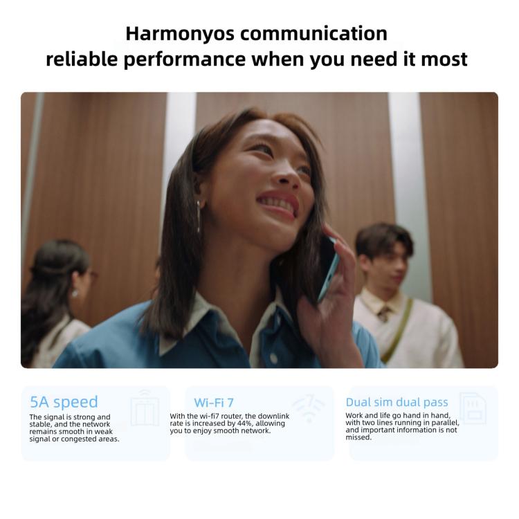 HUAWEI Enjoy 90 Plus, 8GB+256GB, Cảm biến vân tay cạnh bên, 6.67 inch HarmonyOS 6.0 Kirin 8000, OTG, Không hỗ trợ Google Play, 8GB+256GB