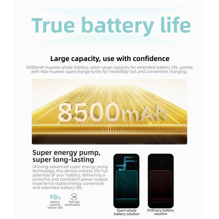 HUAWEI Enjoy 90 Pro Max, 8GB+128GB, Cảm biến vân tay cạnh bên, 6.84 inch HarmonyOS 6.0 Kirin 8000, OTG, Không hỗ trợ Google Play, 8GB+128GB