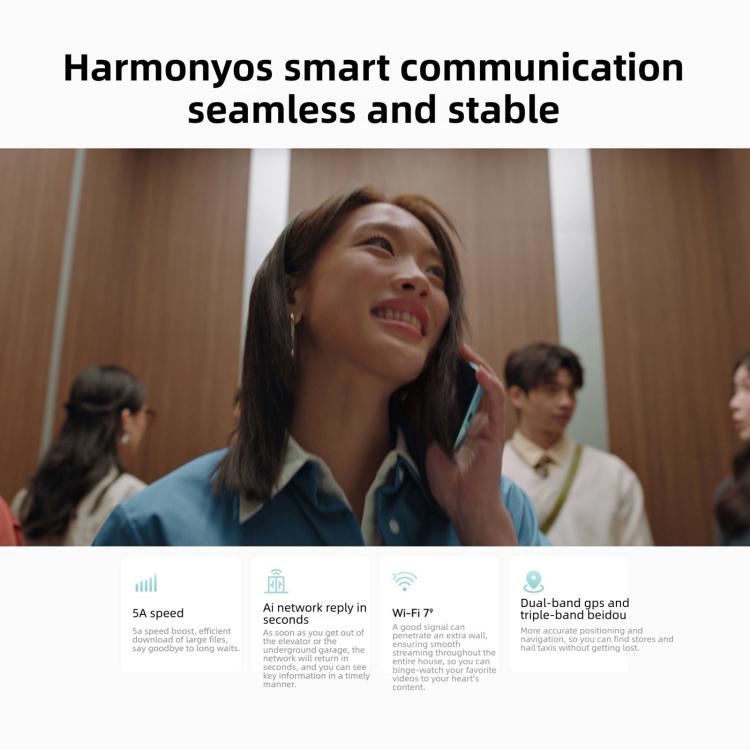 HUAWEI Enjoy 90 Pro Max, 8GB+128GB, Cảm biến vân tay cạnh bên, 6.84 inch HarmonyOS 6.0 Kirin 8000, OTG, Không hỗ trợ Google Play, 8GB+128GB