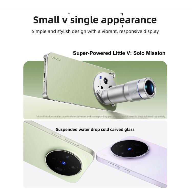 vivo X300s, 16GB+1TB, Màn hình 6.78 inch OriginOS 6 Android 16 Dimensity 9500 Octa Core, OTG, NFC, Mạng: 5G, 16GB+1TB