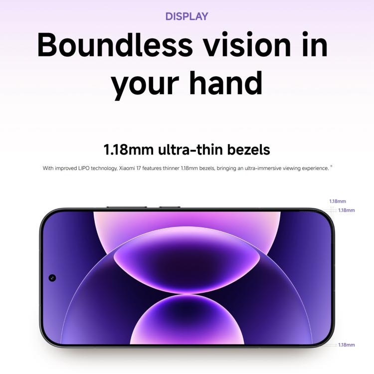 Xiaomi 17 Global, 12GB+256GB, Cảm biến vân tay siêu âm, 6.3 inch Xiaomi HyperOS 3 Snapdragon 8 Elite Gen 5 Octa Core, NFC, Mạng: 5G, 12GB+256GB