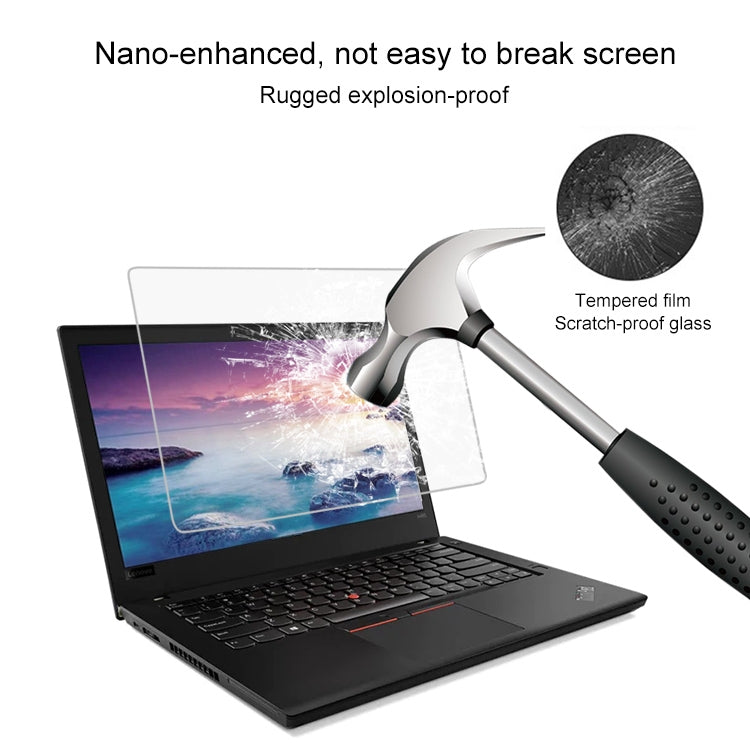 Màng kính cường lực toàn màn hình độ cứng bề mặt 9H dày 0.4mm cho Lenovo ThinkPad E485 14 inch, Lenovo E485