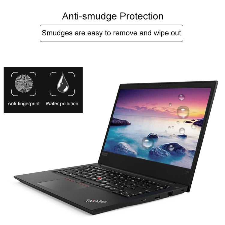 Màng kính cường lực toàn màn hình độ cứng bề mặt 9H dày 0.4mm cho Lenovo ThinkPad E485 14 inch, Lenovo E485