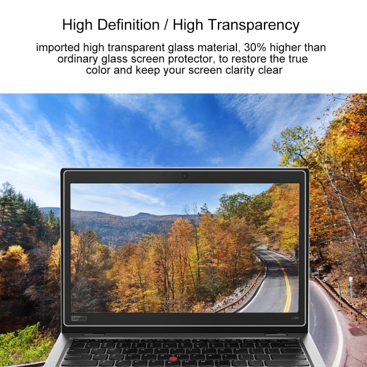 Miếng dán kính cường lực toàn màn hình độ cứng 9H 0.4mm cho Lenovo ThinkPad L380 13.3 inch, Lenovo L380