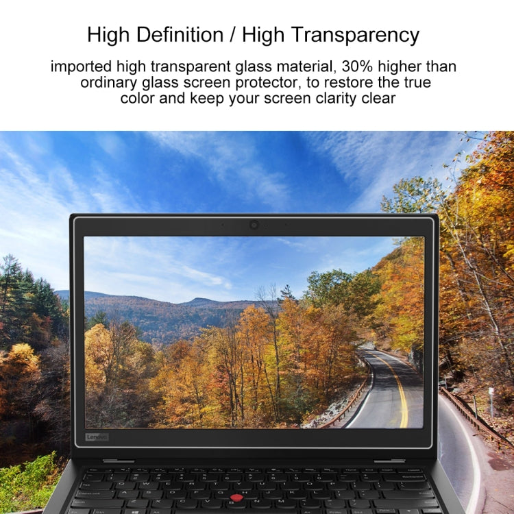 Màng kính cường lực toàn màn hình độ cứng bề mặt 9H dày 0.4mm cho Lenovo ThinkPad L380 Yoga 13.3 inch, L380 Yoga
