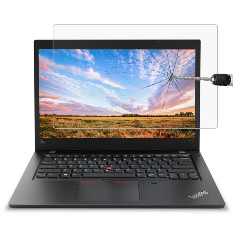 Màng kính cường lực toàn màn hình độ cứng bề mặt 9H dày 0.4mm cho Lenovo ThinkPad L480 14 inch, Lenovo L480