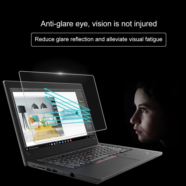 Màng kính cường lực toàn màn hình độ cứng bề mặt 9H dày 0.4mm cho Lenovo ThinkPad L480 14 inch, Lenovo L480
