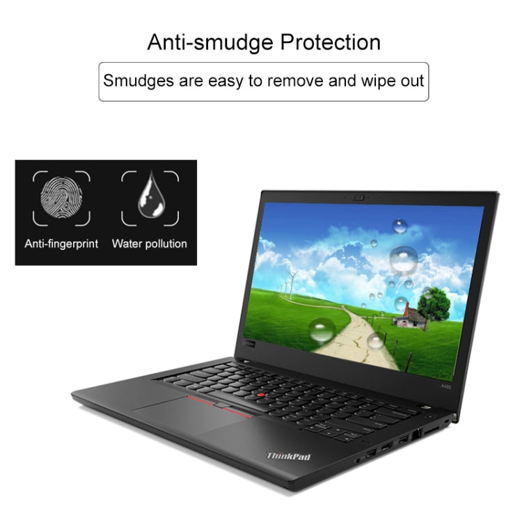 Miếng dán kính cường lực toàn màn hình độ cứng bề mặt 9H dày 0.4mm cho Lenovo ThinkPad A485 14 inch, Lenovo A485