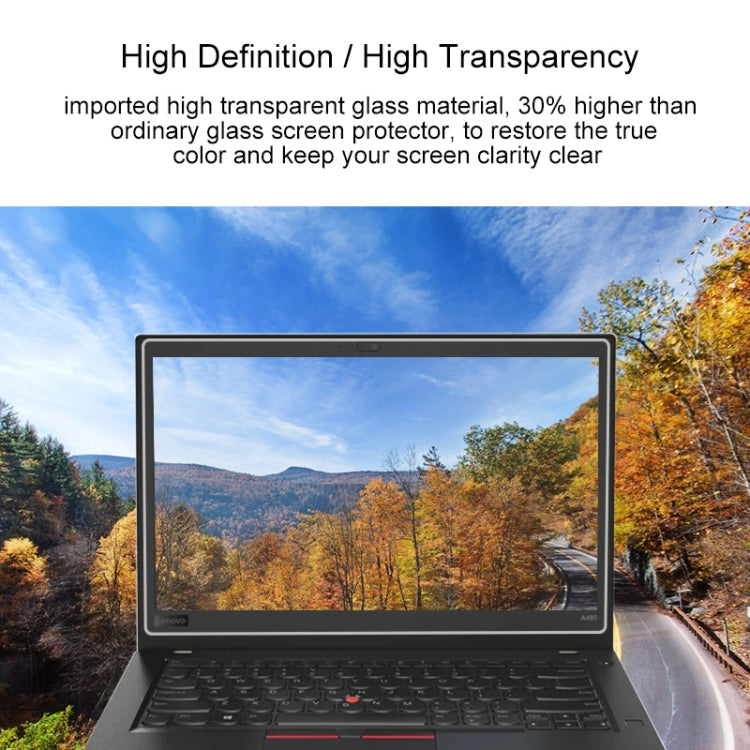 Miếng dán kính cường lực toàn màn hình độ cứng bề mặt 9H dày 0.4mm cho Lenovo ThinkPad A485 14 inch, Lenovo A485
