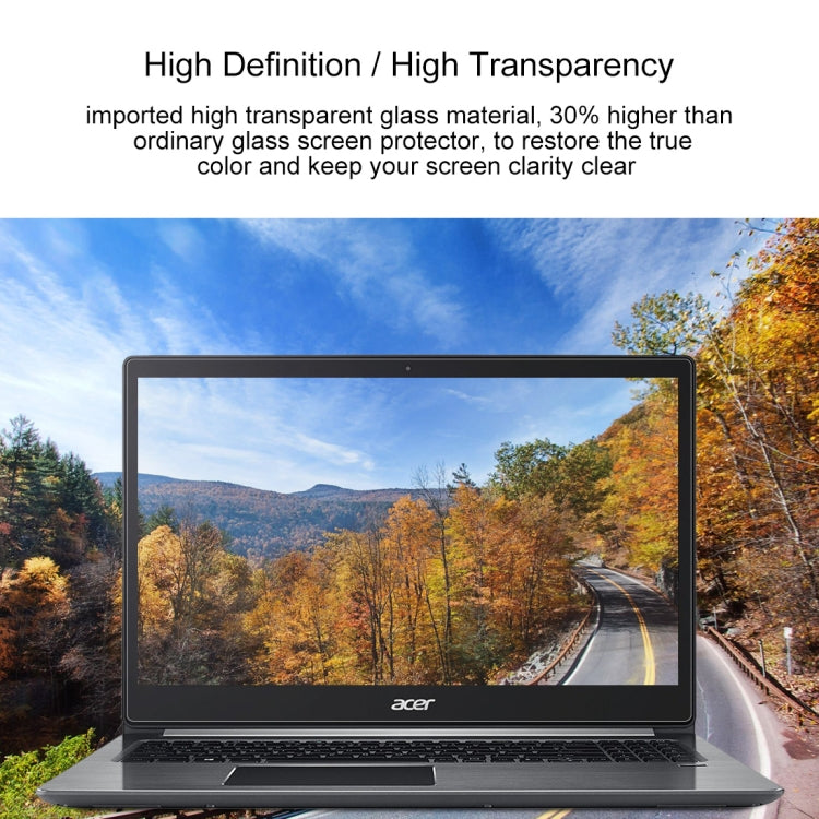 Laptop Screen HD Tempered Glass Protective Film for Acer Swift 3 Laptop - SF315-41-R6J9 15.6 inch, For Acer Swift 3 Laptop - SF315-41-R6J9 15.6 inch