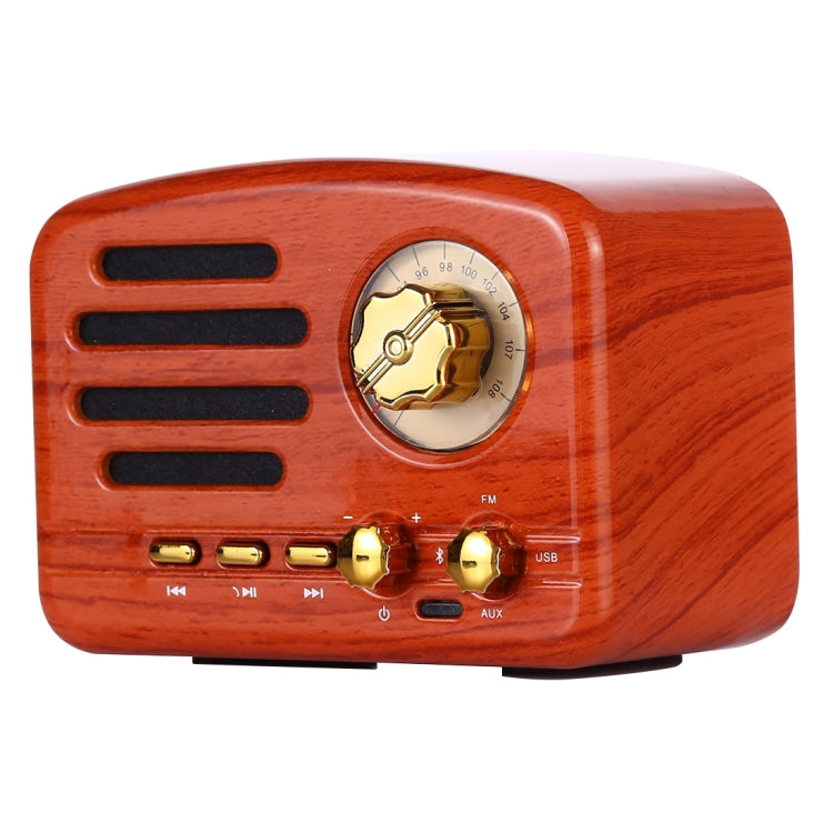 Loa radio HiFi Bluetooth Angel MA-1500 phong cách cổ điển với đèn LED nhiều màu, hỗ trợ USB & FM & cổng 3.5mm Aux