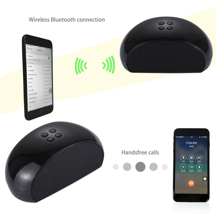 với micrô tích hợp, hỗ trợ gọi rảnh tay & thẻ TF & AUX IN & FM, khoảng cách Bluetooth: 10m
